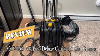 McCulloch MC1385 Deluxe Canister STeam Cleaner Review  Is It Worth It [upl. by Francisca]