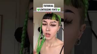 TUTORIAL LENTIGGINI FINTE SPRAY 🥵💚 [upl. by Neuburger]