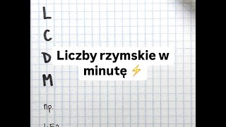 Błyskawiczne tłumaczenie  liczby rzymskie ⚡️ [upl. by Assel]