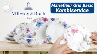 Villeroy amp Boch Mariefleur Gris Basic Kombiservice 🌷  Hertie [upl. by Lerret]