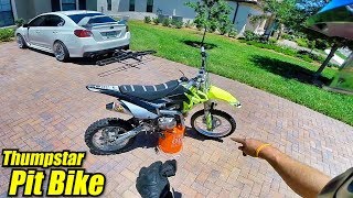 PIT BIKE FIRST RIDE amp WALK AROUND [upl. by Akinimod]