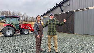 FINALLY Got THAT DONE Building Our OFF GRID Barn in the WOODS [upl. by Tella]