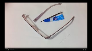 How To Fix Broken Glasses Arm [upl. by Meuser]