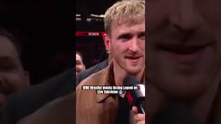 Logan Paul disrespects Mike Tyson after fight 😱 boxing loganpaul miketyson [upl. by Eneiluj971]