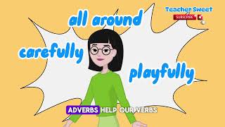 ADVERB Song 🎶for Kids Educational Video [upl. by Etteniuqna]