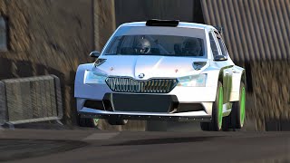 FLAT OUT at EMBRUN  PRUNIERES  Skoda Fabia Rally2 EVO  ASSETTO CORSA RALLY [upl. by Hael719]