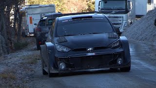 Tests Rallye Monte Carlo 2024  Elfyn Evans  Toyota Yaris Rally1  Foggy day [upl. by Dyson377]