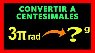 ✅👉 Convertir Radianes a Grados Centesimales [upl. by Eked]