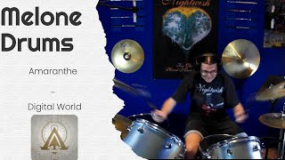 Amaranthe  Digital World One Take Drum Cover [upl. by Enelcaj552]