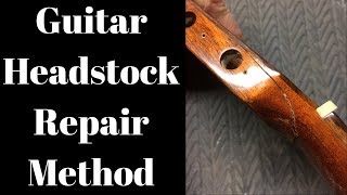 Guitar Headstock Repair Method Beau Hannam Guitars [upl. by Ayanet]