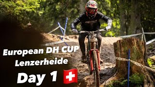 🇨🇭European DH CUP Lenzerheide🏁 Race Vlog 🎥  Downhill Training  Bikepark Lenzerheide Steffen Smets [upl. by Enaujed]