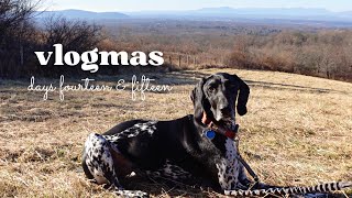 VLOGMAS DAYS FOURTEEN amp FIFTEEN  Wrapping Presents Bobolinks and a DIY Anthropologie Doormat [upl. by Arzed766]