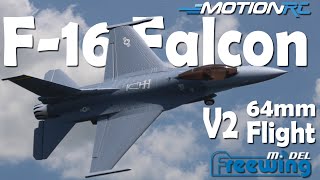 Freewing F16 Falcon 64mm EDF Jet V2  Motion RC [upl. by Aelahs]