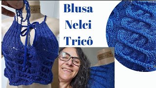 Blusa Nelci em tranças de tricô [upl. by Aizti]