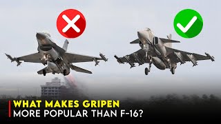 JAS 39 Gripen vs F16 Can It Overtake the F16s Global Dominance [upl. by Rabbi]