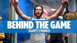 Behind the Game  Huddersfield Giants v Leeds Rhinos [upl. by Mirisola]