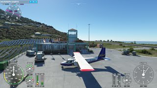 TFFJTNCSStBarthelemySaba Winair Microsoft Flight Simulator [upl. by Ahtebat]