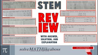 STEM ENTRANCE EXAM REVIEWER PART III  GENMATH AND BASIC CALCULUS TOPICS  TAGALOG [upl. by Llebasi]