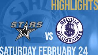 Battlefords North Stars vs Melville Millionaires Feb 24th [upl. by Remle]