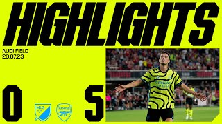 HIGHLIGHTS  MLS AllStars v Arsenal 05  Gabriel Jesus Trossard Jorginho Martinelli Havertz [upl. by Gottuard]