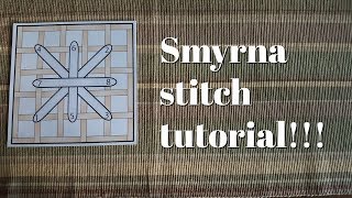 Flosstube 131 Smyrna stitch tutorial [upl. by Hermione]