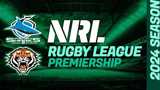 CRONULLA SHARKS v WESTS TIGERS NRL team list h2h where to watch live rugby preview [upl. by Sulienroc836]