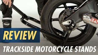 Trackside Motorcycle Stands Review at CycleGearcom [upl. by Babara474]