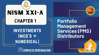 NISM XXI A  PMS Distributors  Chapter 1  MCQs and Numerical [upl. by Rehsu215]