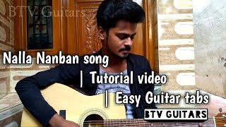 Nalla Nanban vendum endru song  Tutorial  Nanban  Vijay  Guitar tabs  cover  BTV Guitars [upl. by Aneral]