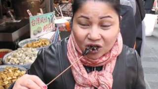 Eating Scorpions in China [upl. by Ardnuassac762]