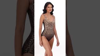 Miraclesuit Womens Cappadocia Criss Cross Escape One Piece Swimsuit  SwimOutletcom [upl. by Ellehsal]