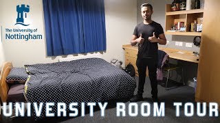 First Year University Room Tour UK  University of Nottingham Accommodation [upl. by Aicaca]