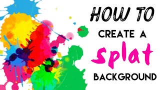 Tutorial Splat Background in Adult Colouring Books [upl. by Kahl695]