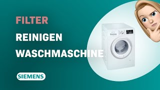 Wie reinige ich den Filter der Siemens iQ300 WM14N291 Waschmaschine [upl. by Sucramed]