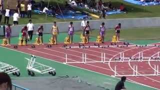 滋賀県高校陸上2013春季男子110ｍH準決勝2組 [upl. by Fisher]