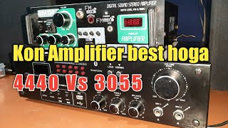 4440 Vs 3055 Amplifier comparison  4440 Vs 3055 Amplifier mein kon best hoga  La 4440  2N 3055 [upl. by Zere210]