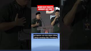 Cabup Kabupaten Pemalang Vicky Prasetyo bernyanyi saat debat [upl. by Nnaeirrac]