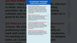 Accountant Interview Questions and Answers  Accounting Job Interview Questions [upl. by Maurilia]