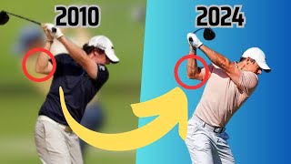 Rory Mcilroy 2010 vs 2024 Old to New SWING CHANGES [upl. by Hesoj]