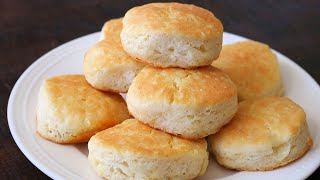 Easy 3 Ingredient Self Rising Flour Biscuits Soft Fluffy Delicious [upl. by Ogg959]