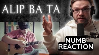 ALIP BA TA  NUMB  FINGER STYLE COVER  REACTION [upl. by Enelehcim756]