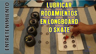 Mantenimiento rodamientos cojinetes Longboard Cleaning longboard bearings [upl. by Gnus]