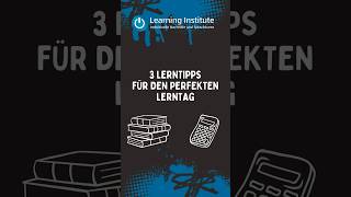 Lerntipps vom Learning Institute für den perfekten Lerntag [upl. by Akcirret]