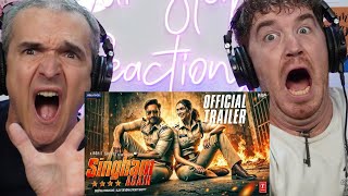 Singham Again  Official Trailer  A Rohit Shetty Cop Universe  REACTION [upl. by Nroht]