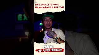 Sinio sinagot kung sino ang gusto nyang makalaban sa FlipTop fliptop fliptophighlights sinio [upl. by Archle]