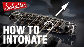 How to intonate a Schaller Signum adjustable wraparound locking bridge [upl. by Salba]