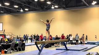 Beam Level 7  2024 USAG Regionals Region 5 Claire Samuelson 9675 4th [upl. by Grannias916]