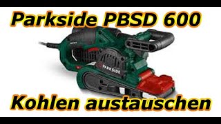 Parkside Bandschleifer durch Reparatur wiederbelebt durch Einbau neuer Kohlen [upl. by Pheni]