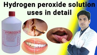 Hydrogen peroxide uses  Hydrogen peroxide ear wax removal  h2o2 uses  H2O2 uses for skin [upl. by Lagasse]