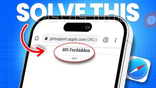 How to Solve 403 Forbidden Error on iPhone Safari Browser [upl. by Jairia]